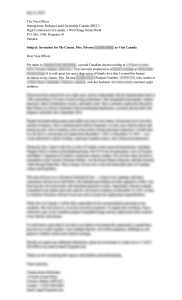 Edvena - Invitation Letter